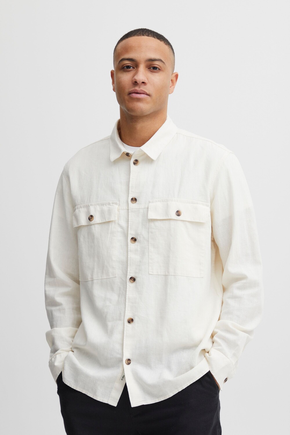 

Рубашка !SOLID Langarm SDAllan Overshirt 21107619, белый