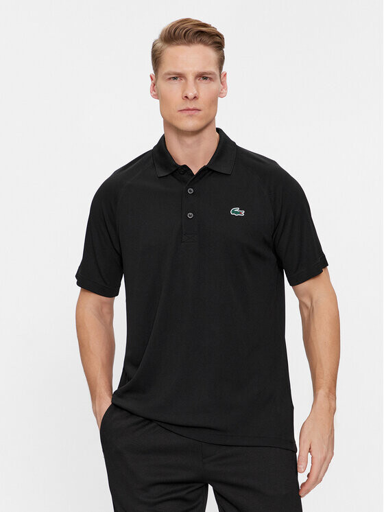 

Рубашка поло стандартного кроя Lacoste, черный