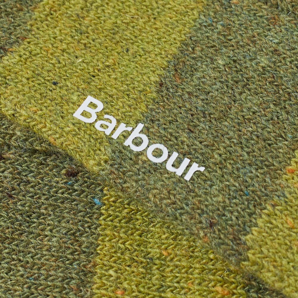 

Носки в полоску Barbour Houghton, оливковый