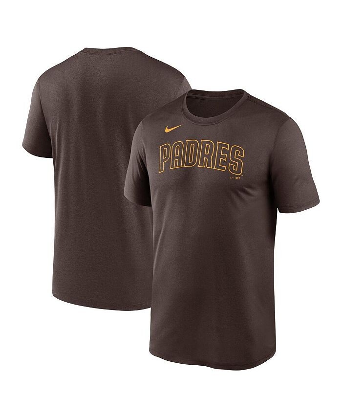 

Мужская коричневая футболка с надписью San Diego Padres New Legend Nike, коричневый