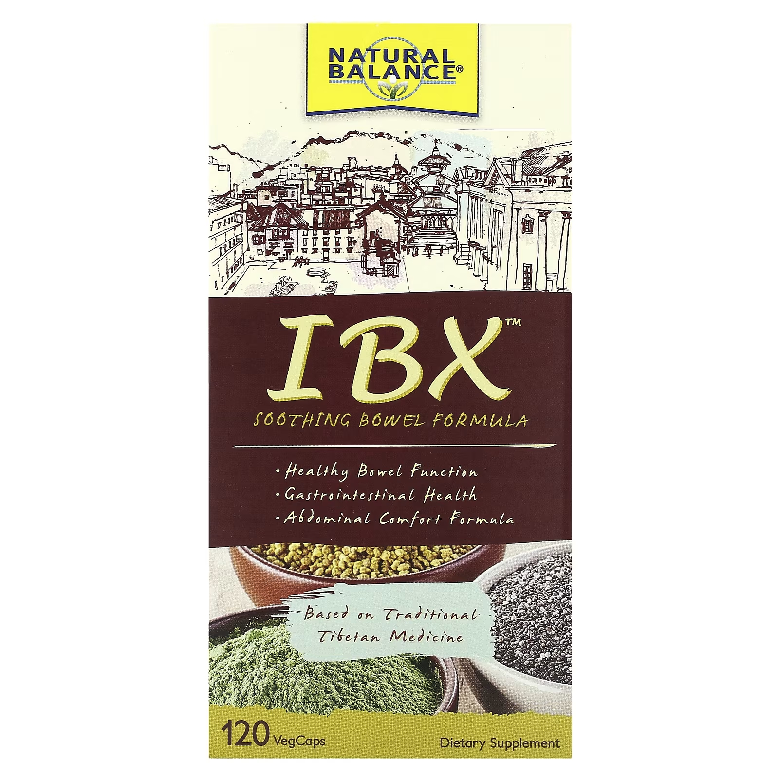 Успокаивающая формула Natural Balance IBX для кишечника, 120 растительных капсул