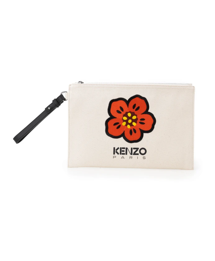 

Металлический клатч сарафан Kenzo, бежевый