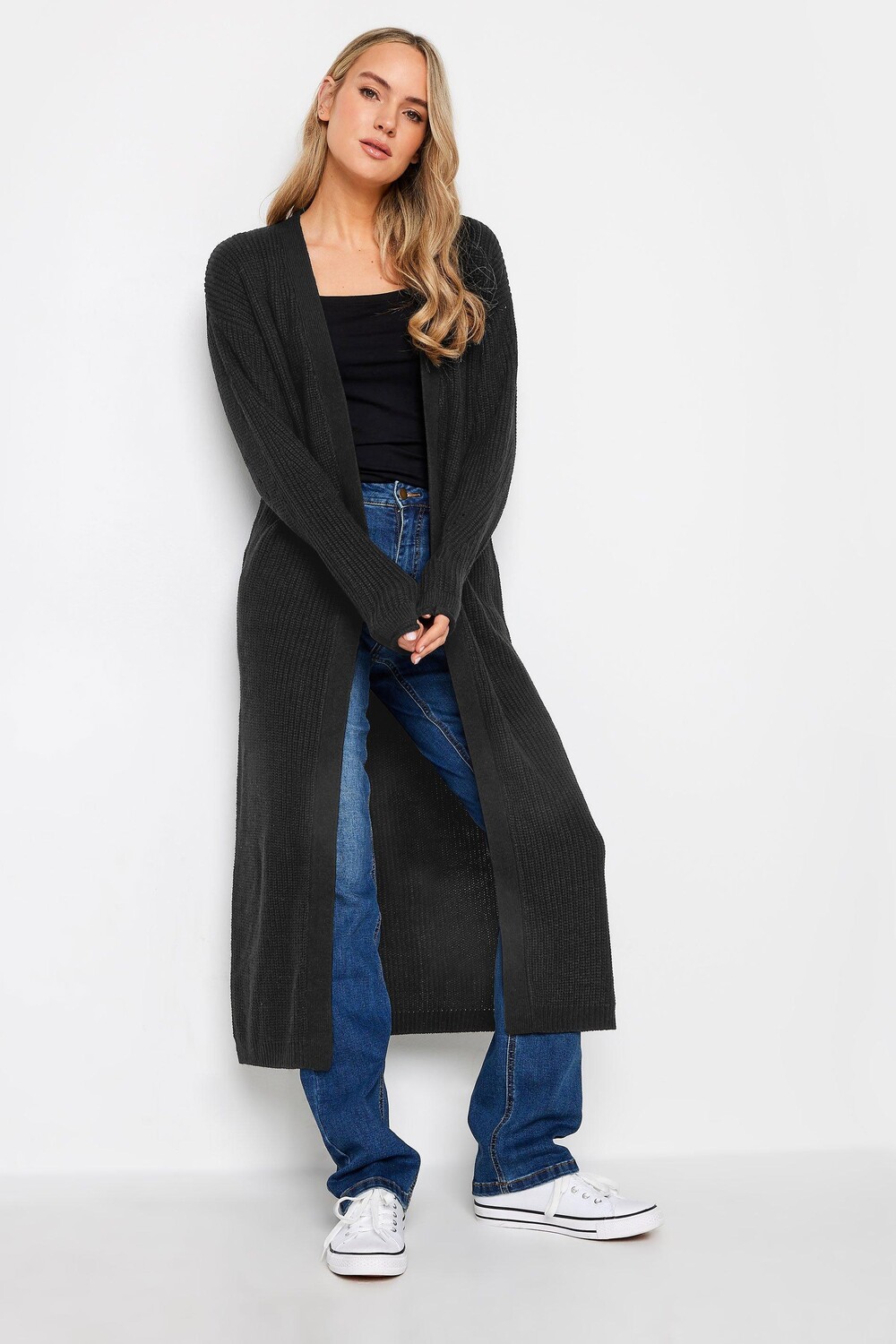 

Высокий кардиган с объемными рукавами Long Tall Sally, черный