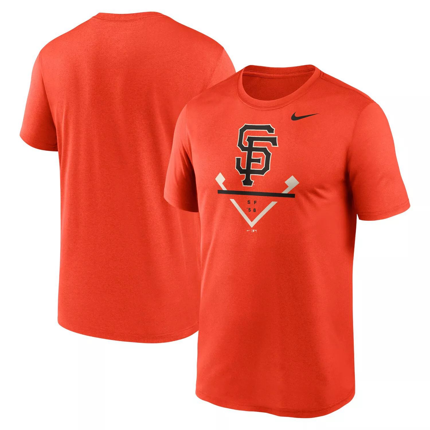 Мужская оранжевая футболка San Francisco Giants Icon Legend Nike