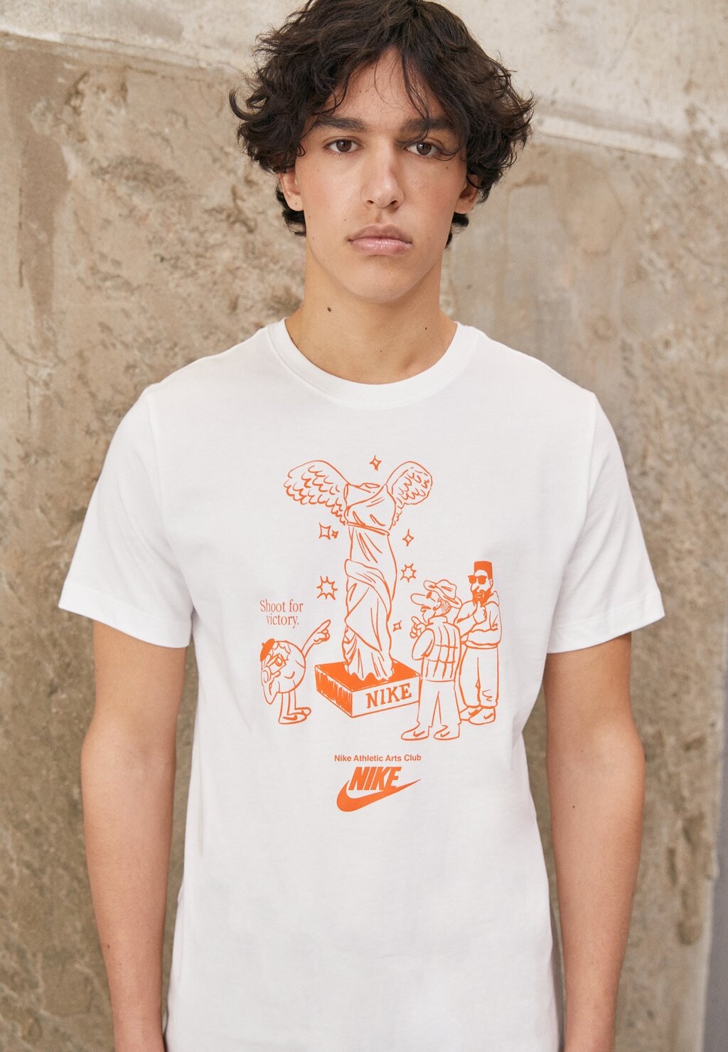 

Футболка с принтом Nike, белый