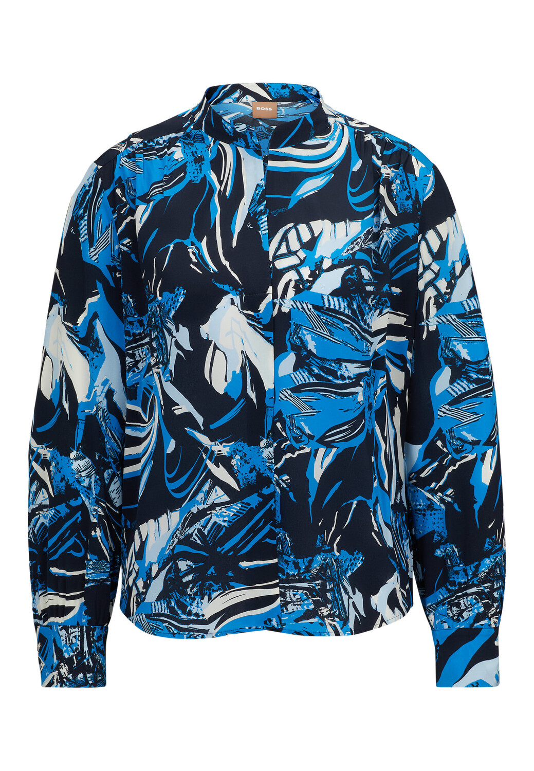 

Блуза BOSS BANORA18 Regular Fit, синий
