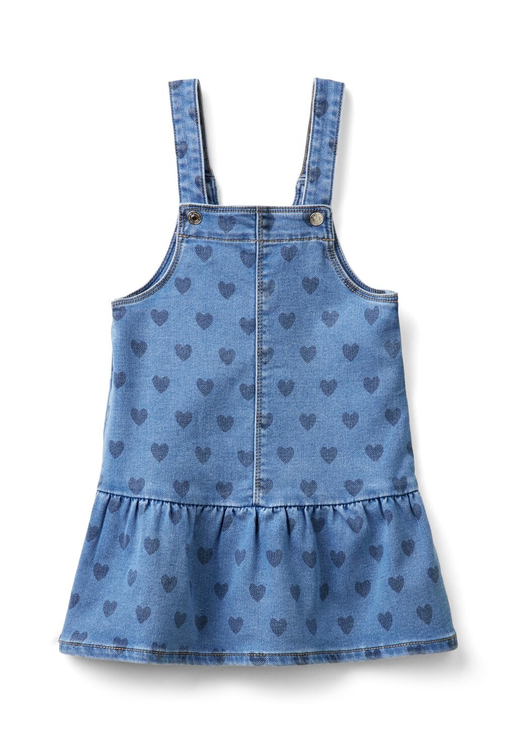 

Платье из денима WITH HEARTS United Colors of Benetton, синий