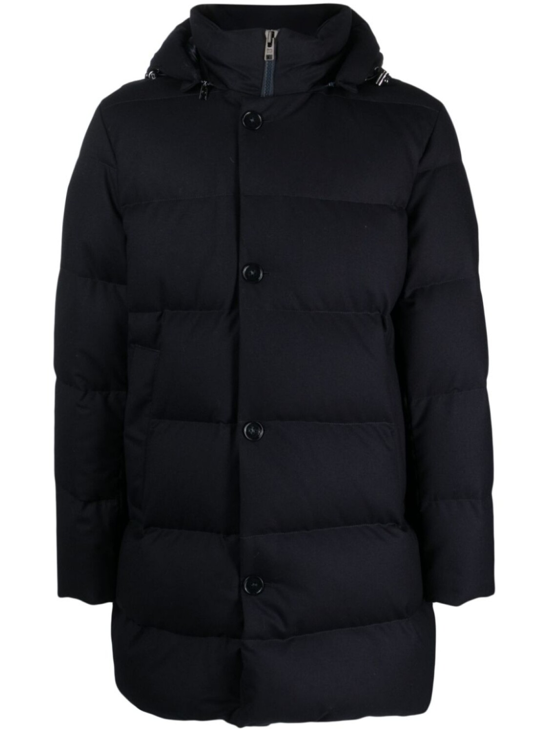 

Пуховик с капюшоном Woolrich, синий