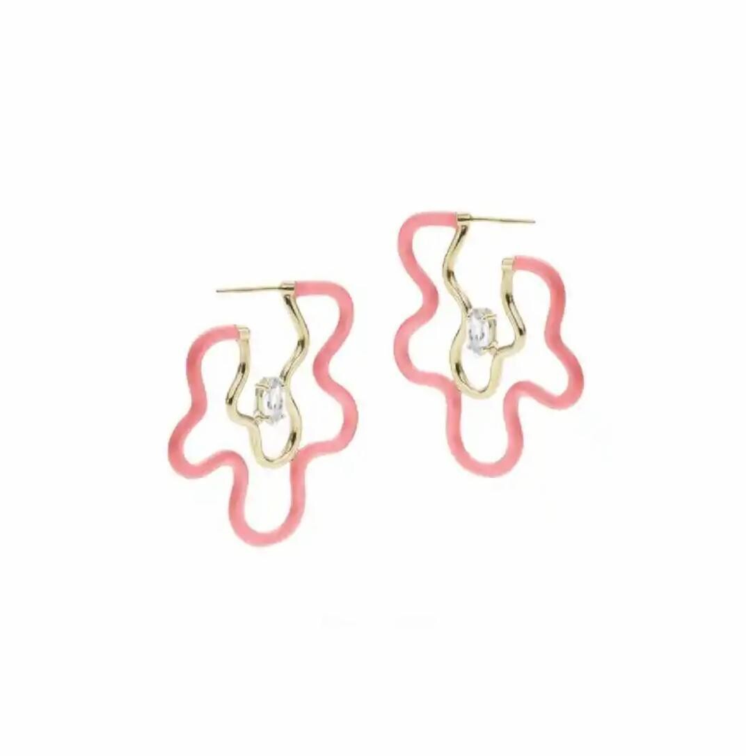 

Серьги Flower power hoops Bea Bongiasca