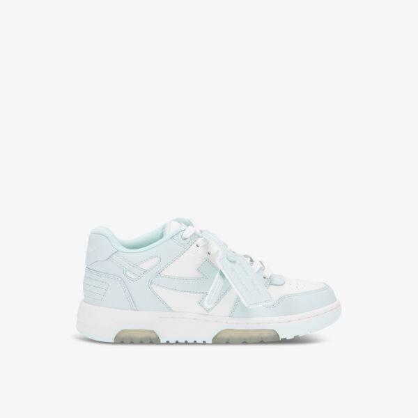 

Кожаные низкие кеды out of office с вышитым логотипом Off-White, синий