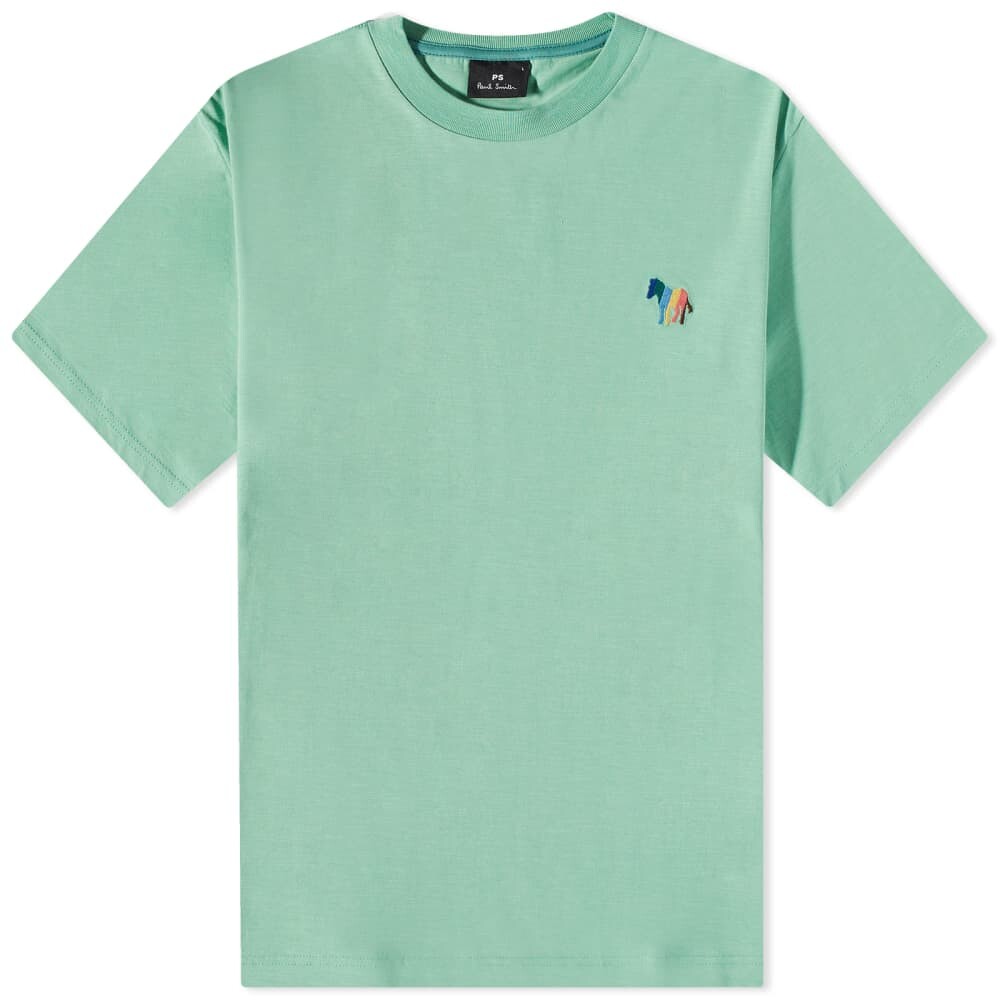 

Футболка Paul Smith в широкую полоску с зеброй, зеленый