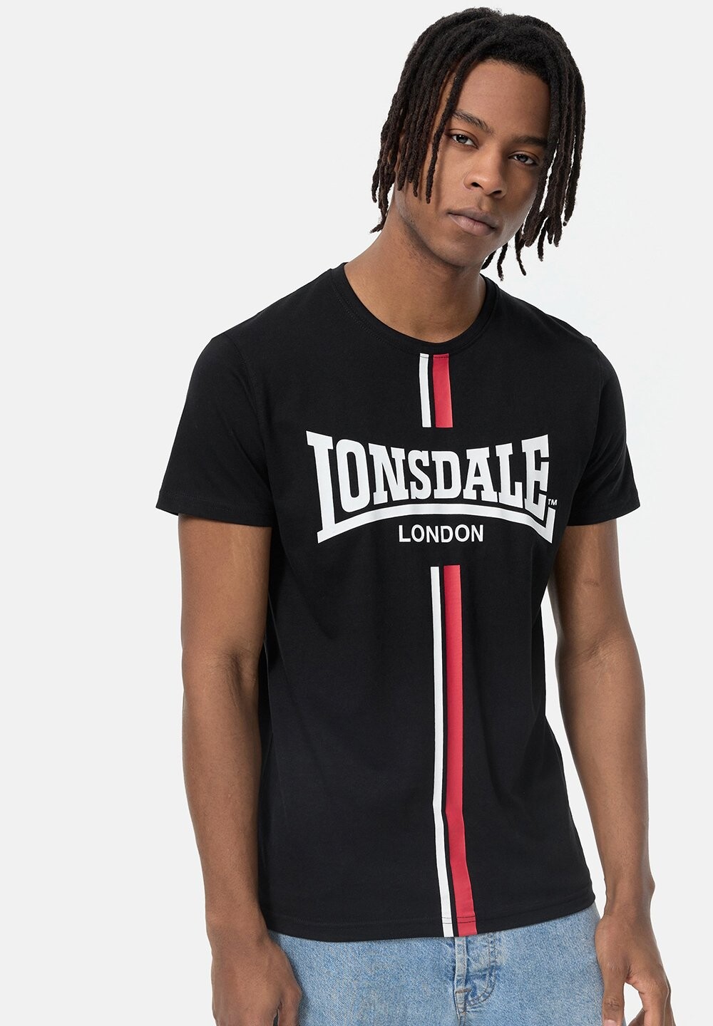 

Футболка с принтом Lonsdale, черный