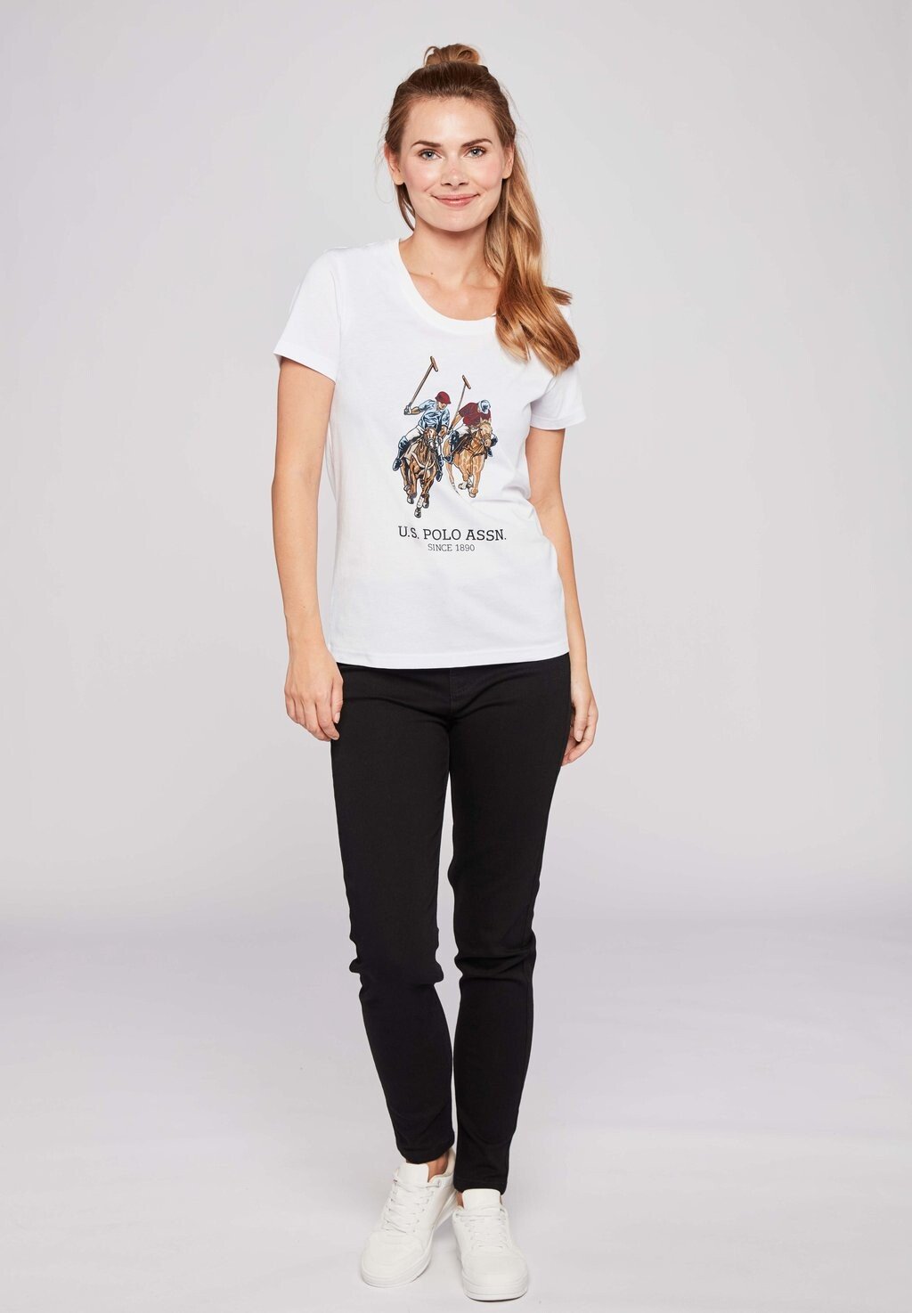 

Футболка с принтом U.S. Polo Assn., белый