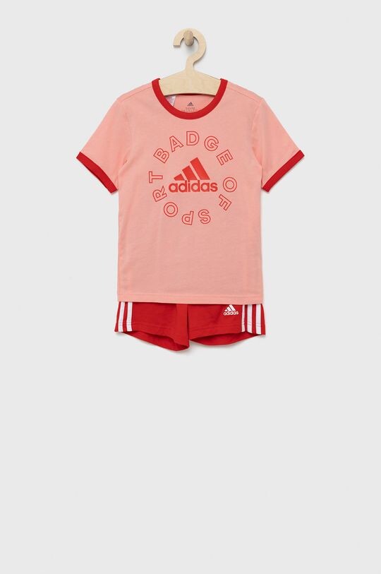 

Детский хлопковый комплект adidas Performance H65789, розовый