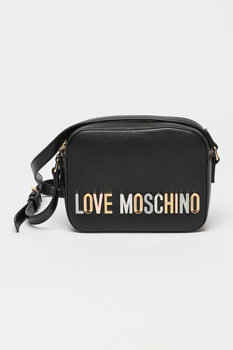

Сумка с металлическим логотипом Love Moschino, черный