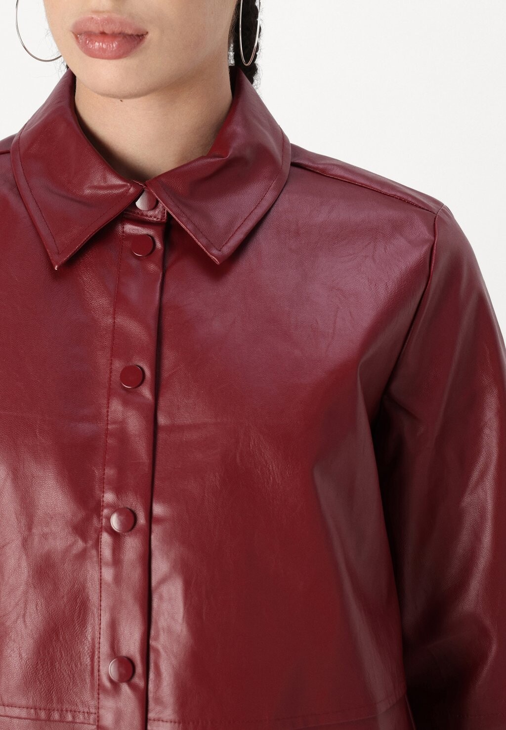 

Рубашка SNSILLE SHIRT SOMETHINGNEW, темно-красный