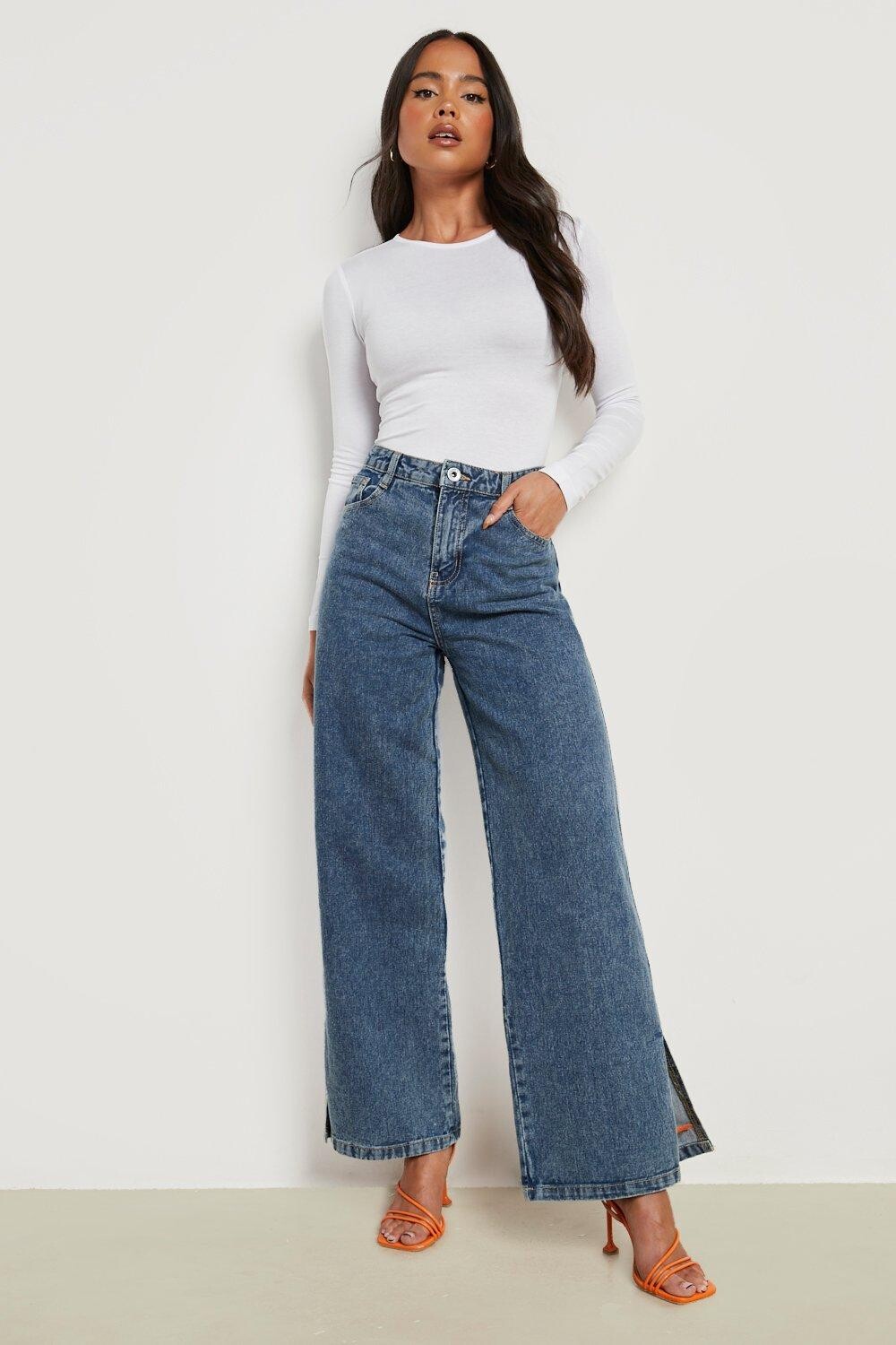 

Базовое боди petite с длинными рукавами Boohoo, белый