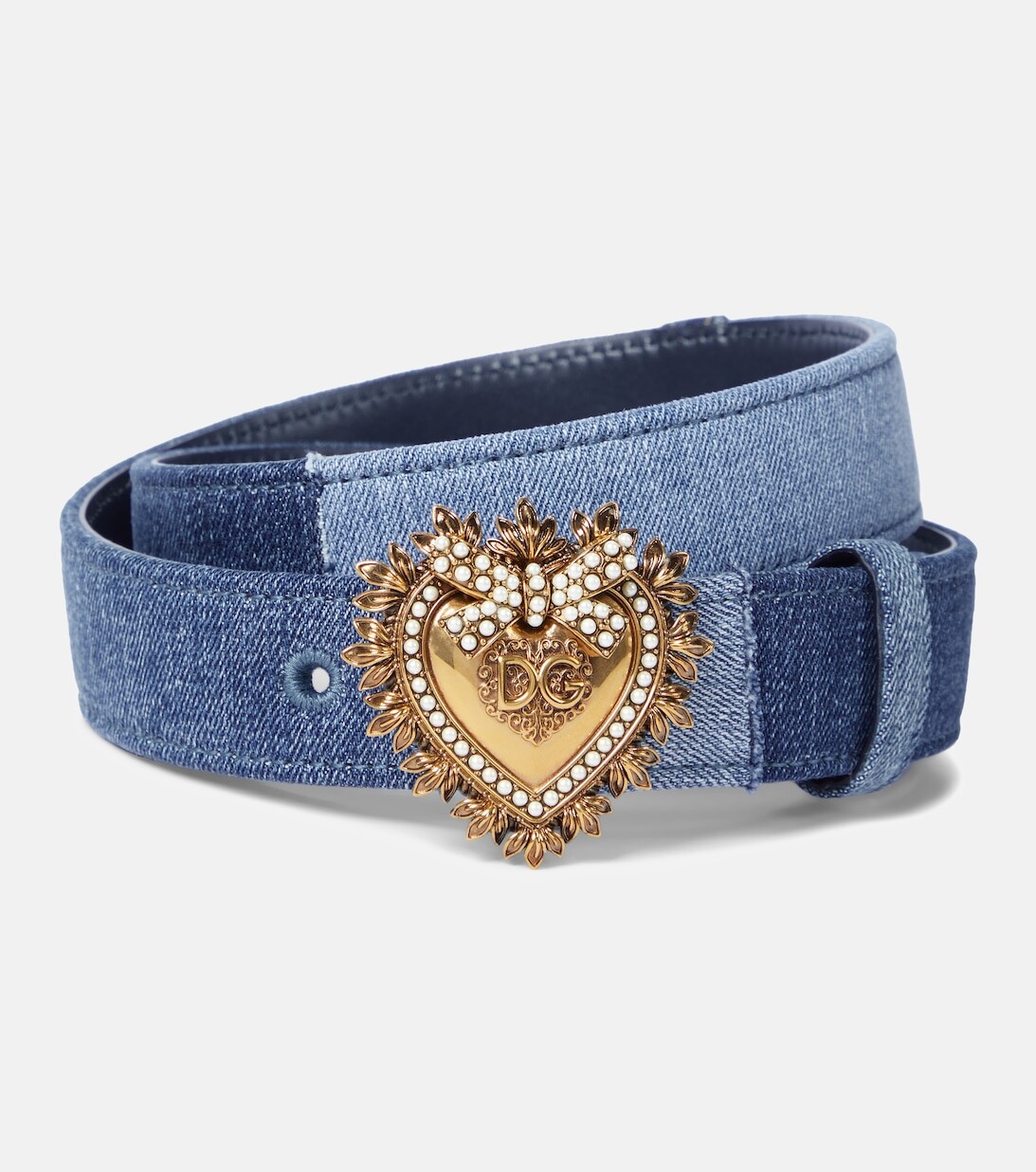 

Джинсовый ремень Devotion Dolce&Gabbana, синий