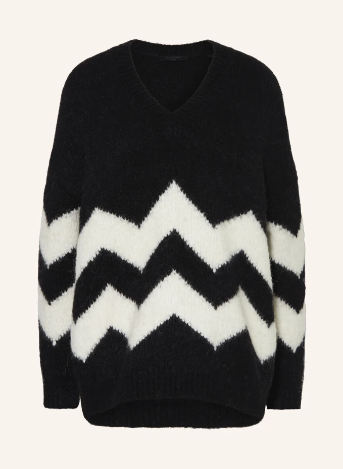 

Ziggi свитер оверсайз из альпаки Allsaints, черный