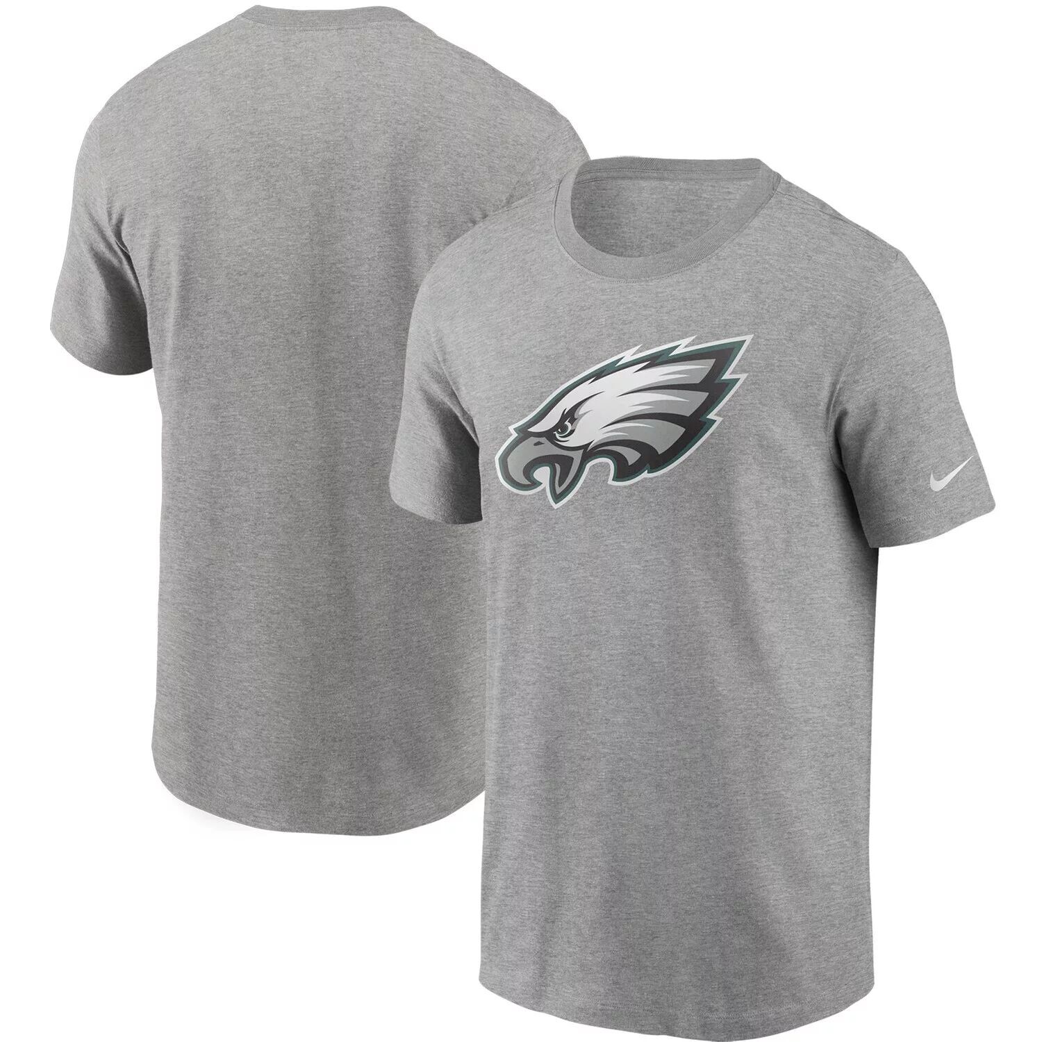

Мужская серая футболка с логотипом Nike Heathered Philadelphia Eagles Primary