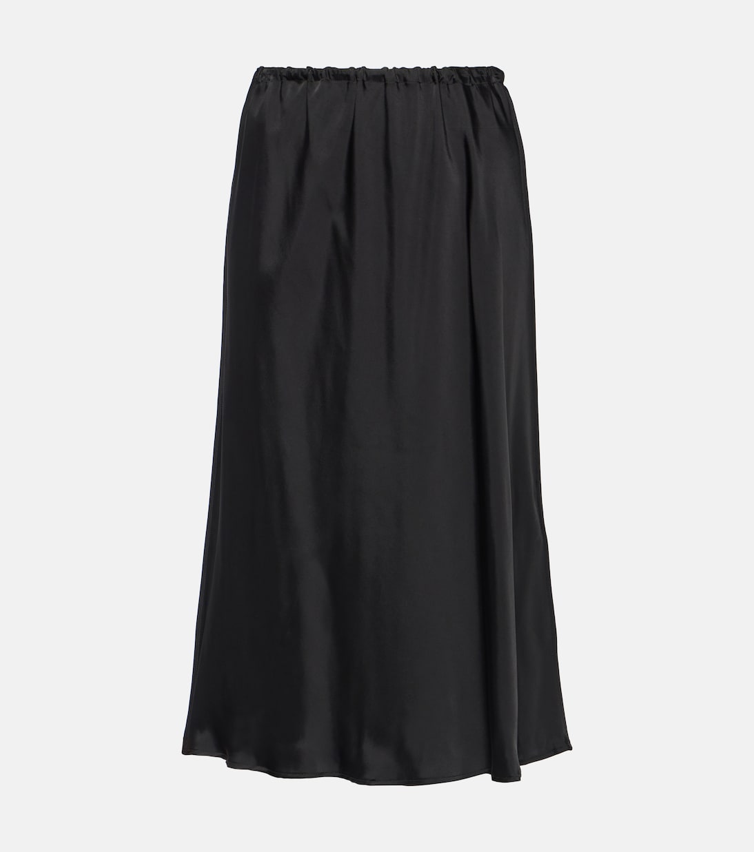 Атласная юбка миди Jil Sander, черный розовая юбка миди на резинке jil sander