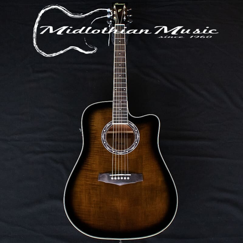 

Акустическая гитара Ibanez PF28ECE Acoustic-Electric Guitar - Dark Violin Sunburst