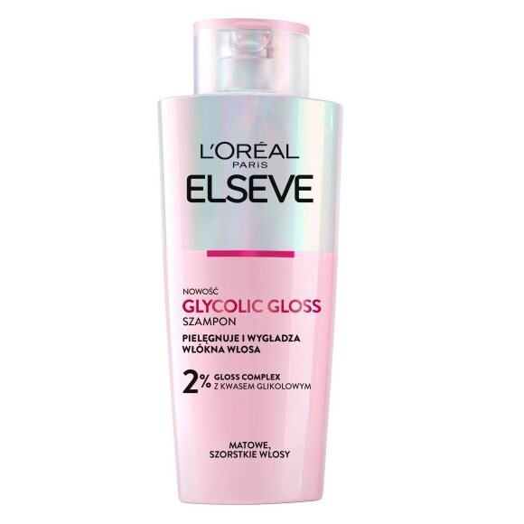 

L'Oreal Paris, Elseve Glycolic Gloss, Шампунь для жестких и тусклых волос, 200мл