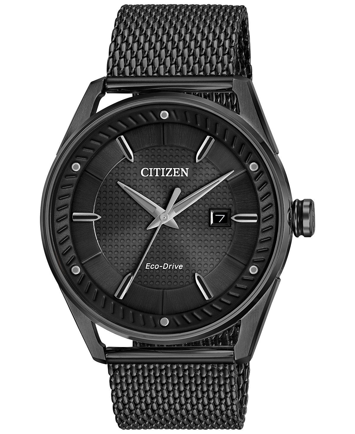 цена Мужские часы Drive From Citizen Eco-Drive с черным браслетом из нержавеющей стали, 42 мм