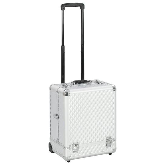 

Косметичка на колесиках, 35х29х45 см, серебро, алюминий, VidaXL