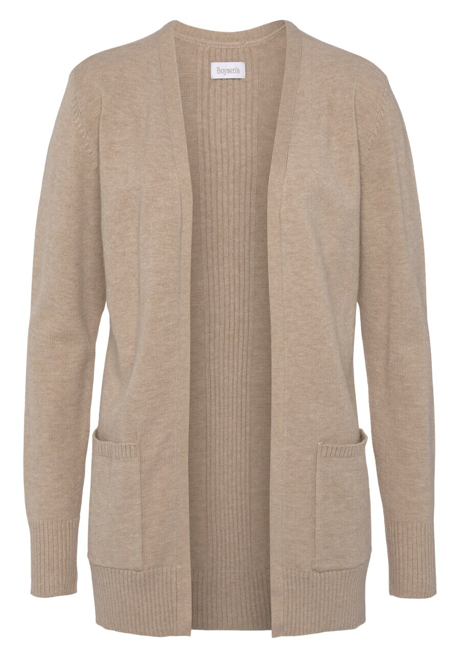 

Вязаный кардиган BOYSEN'S BOYSENS KNIT CARDIGAN, пятнистый бежевый