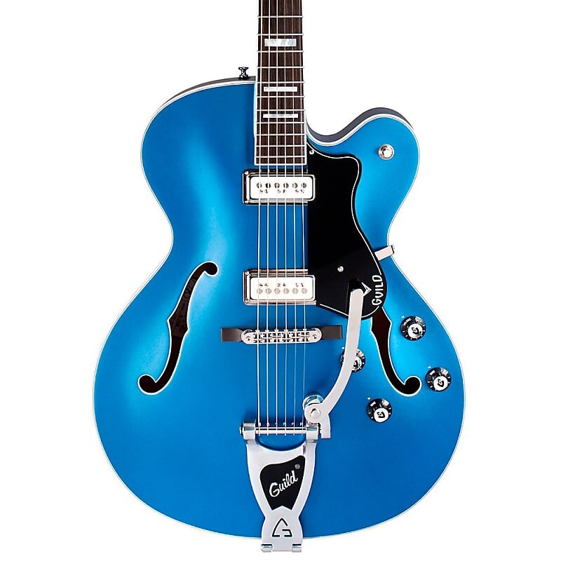 

Электрогитара Guild X-175 Manhattan Special Hollowbody Electric Guitar Malibu Blue