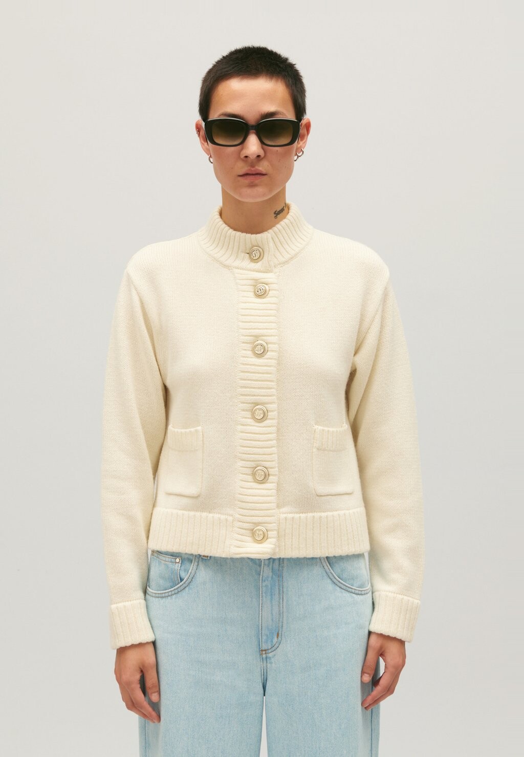 

Кардиган Monblanc Claudie Pierlot, цвет ecru