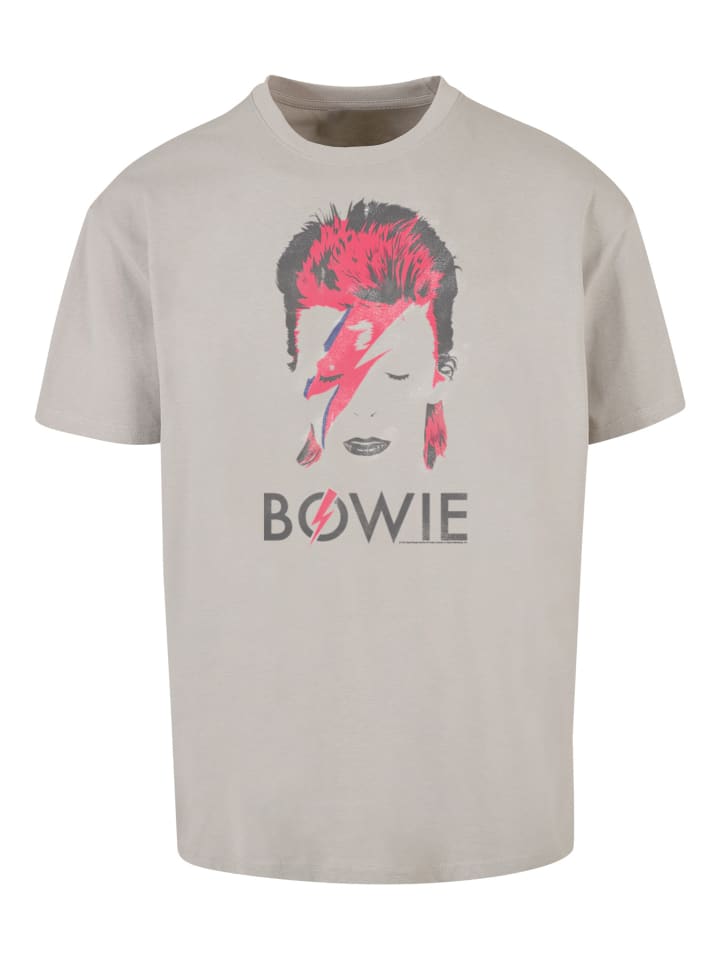 

Футболка F4NT4STIC David Bowie Aladdin Sane Distressed, цвет lightasphalt