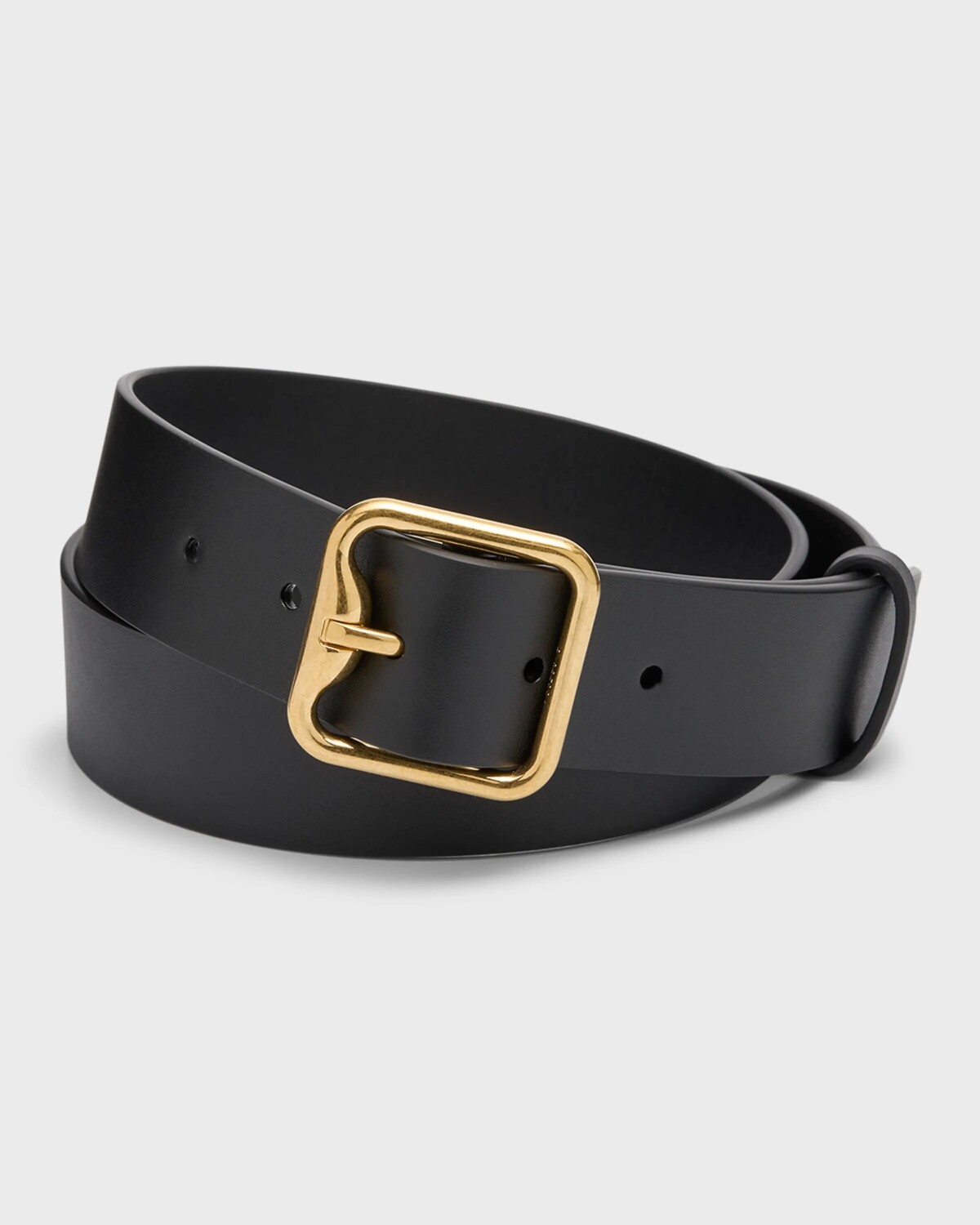 

Мужской кожаный ремень с пряжкой B Burberry, цвет Black