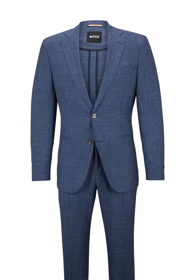 

Деловой костюм c-huge-2pcs-233 slim fit Boss, синий