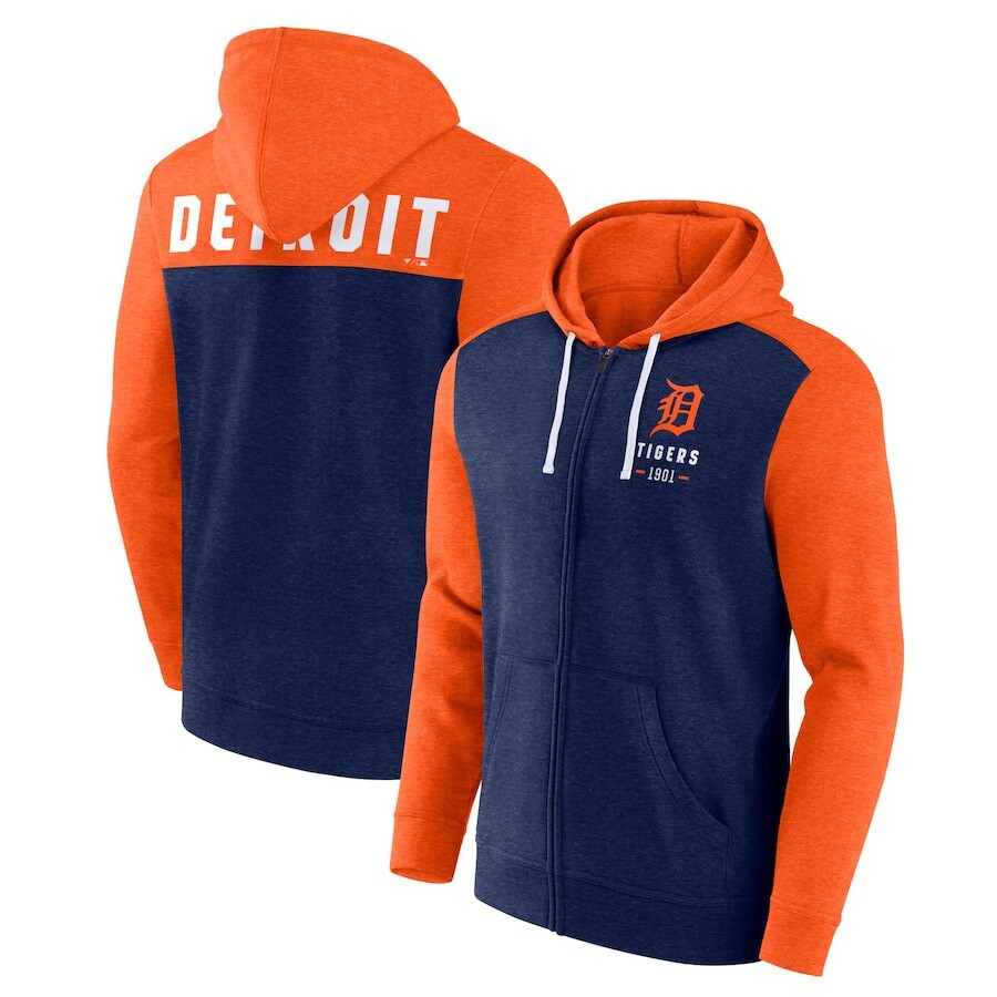 

Толстовка на молнии Fanatics Branded Detroit Tigers, нави