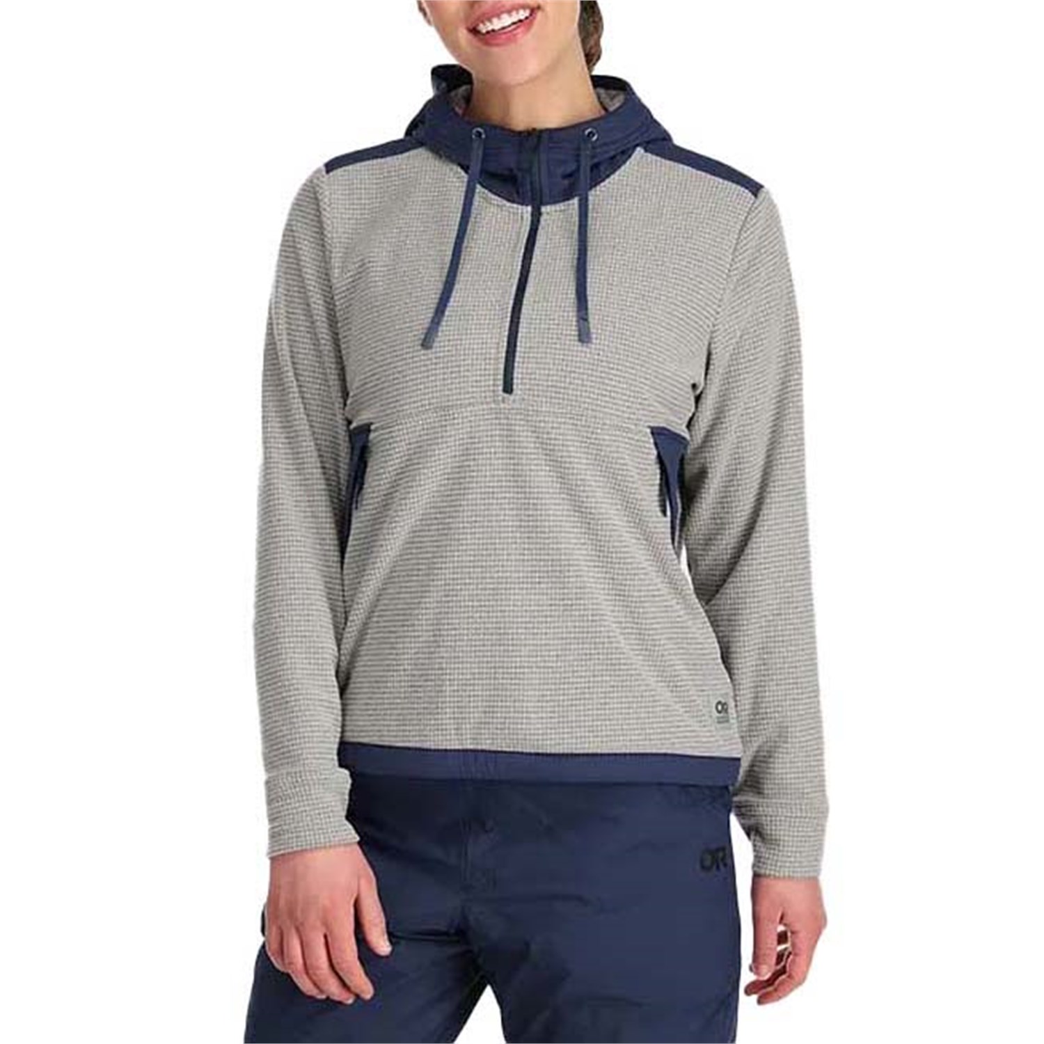 Худи Outdoor Research Trail Mix Pullover, цвет Ash/Naval Blue meerkat hoodie popular long sleeve cotton hoodies men warm outdoor pullover hoodie xxl