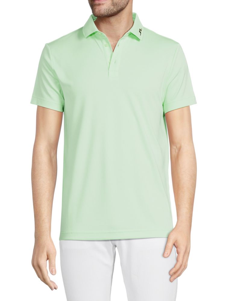 Футболка-поло для гольфа с логотипом Tech J.Lindeberg, зеленый футболка поло для гольфа с логотипом tech j lindeberg цвет high rise