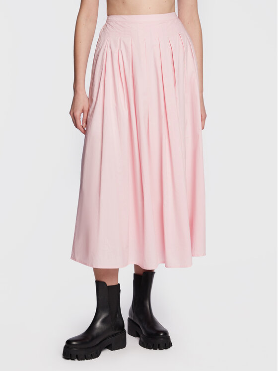 Плиссированная юбка стандартного кроя Herskind, розовый мини юбка стандартного кроя herskind серый