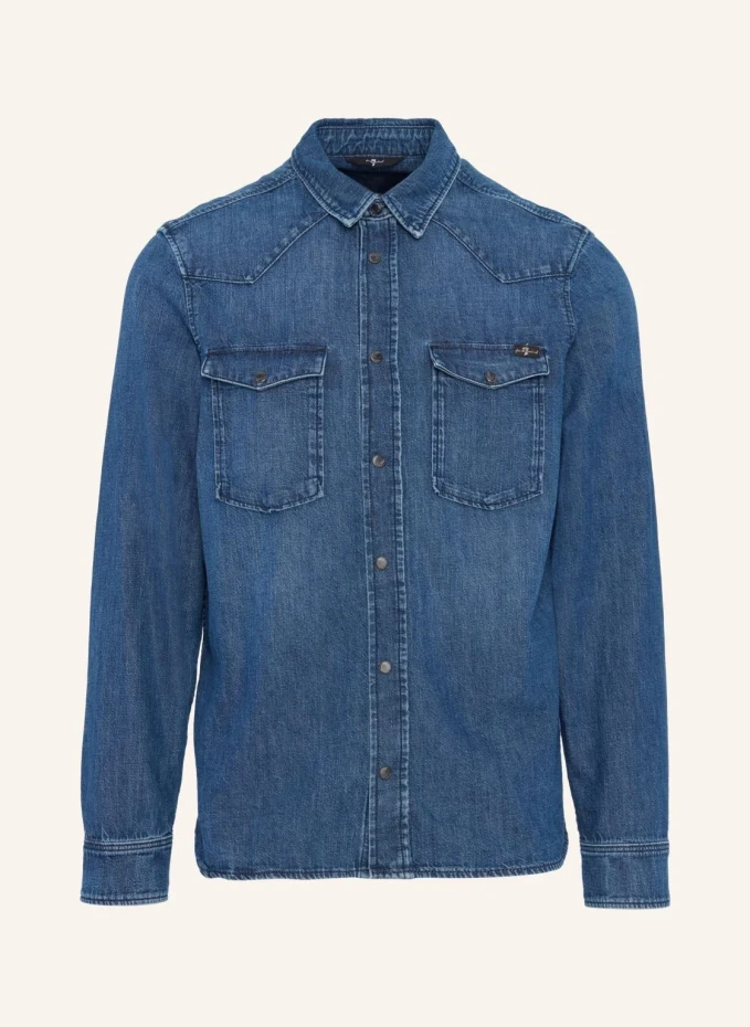 

Западная рубашка 7 For All Mankind, синий