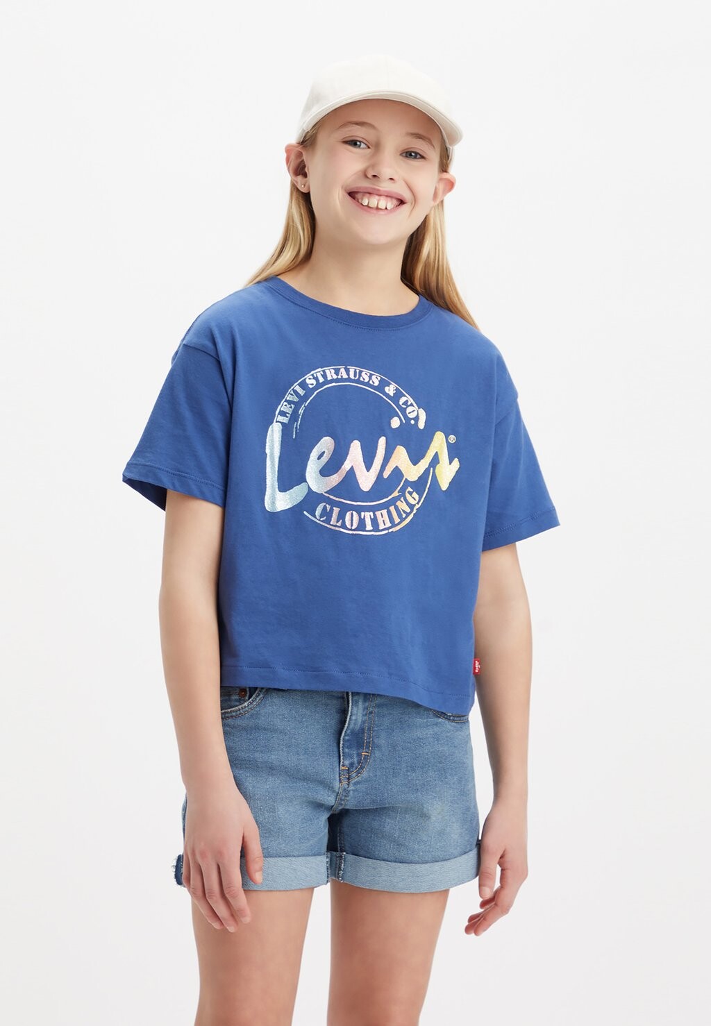 

футболка с принтом Meet And Greet Script Levi's, цвет true navy