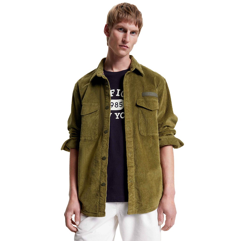 

Рубашка Tommy Hilfiger Corduroy Solid Over, зеленый