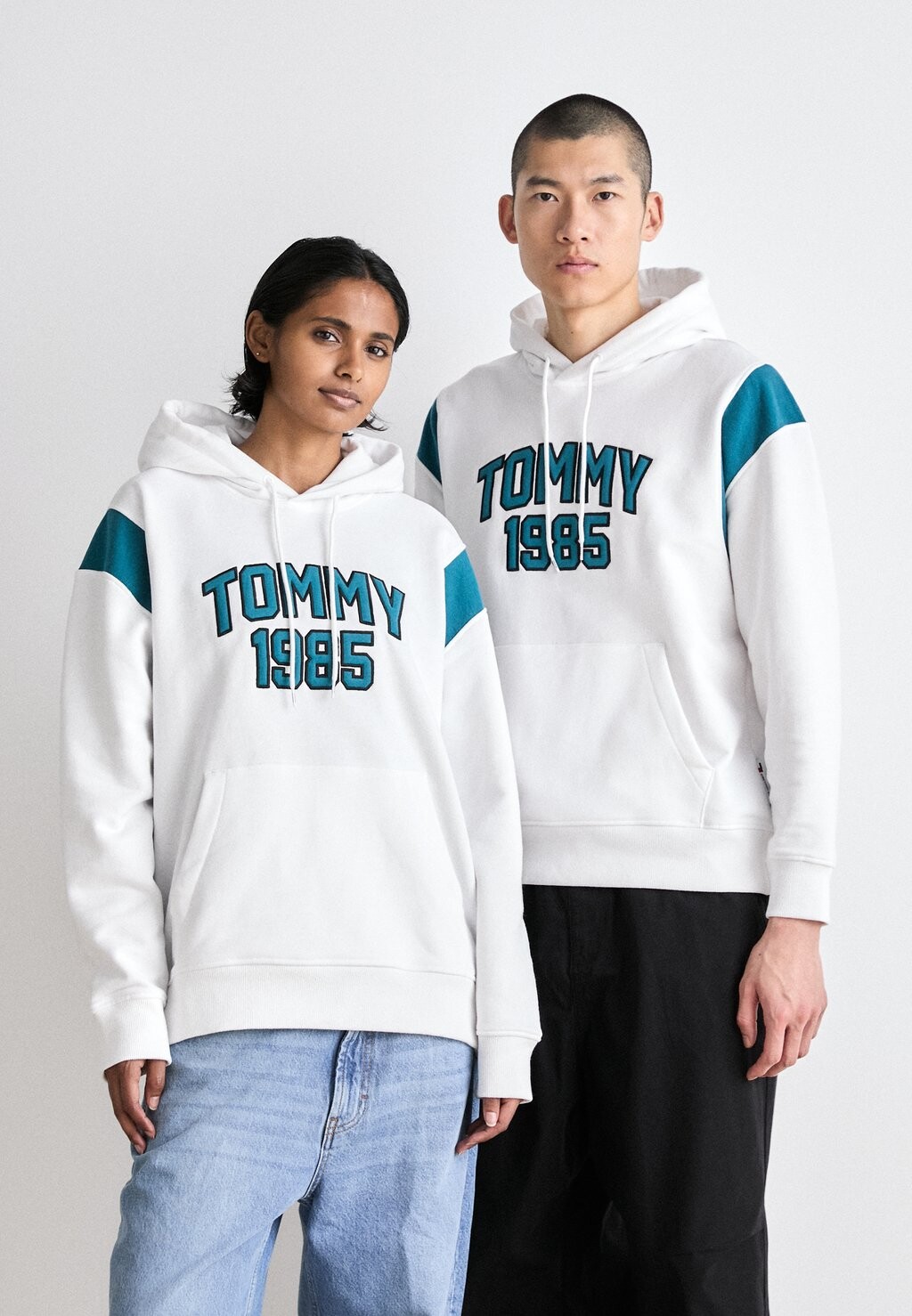 

Толстовка с капюшоном UNISEX Tommy Jeans, белый, Серый