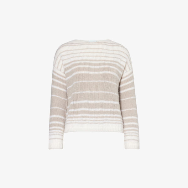 

Полосатый джемпер из смесовой шерсти The White Company, мультиколор