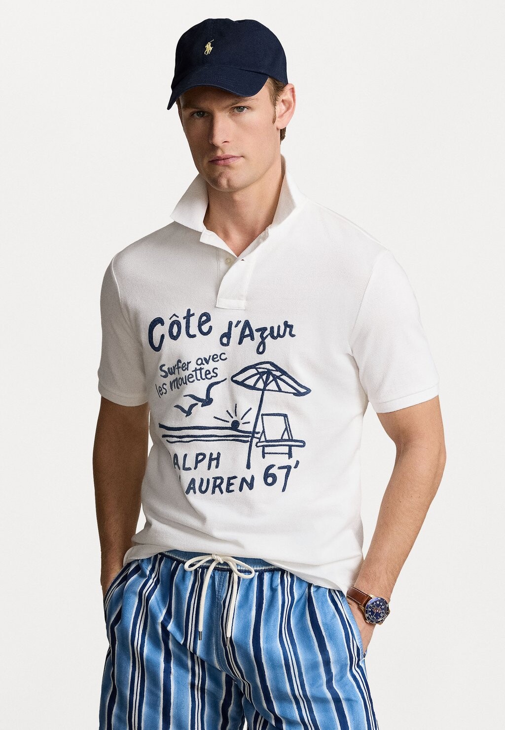 

Рубашка-поло SHORT SLEEVE Polo Ralph Lauren, цвет classic oxford white