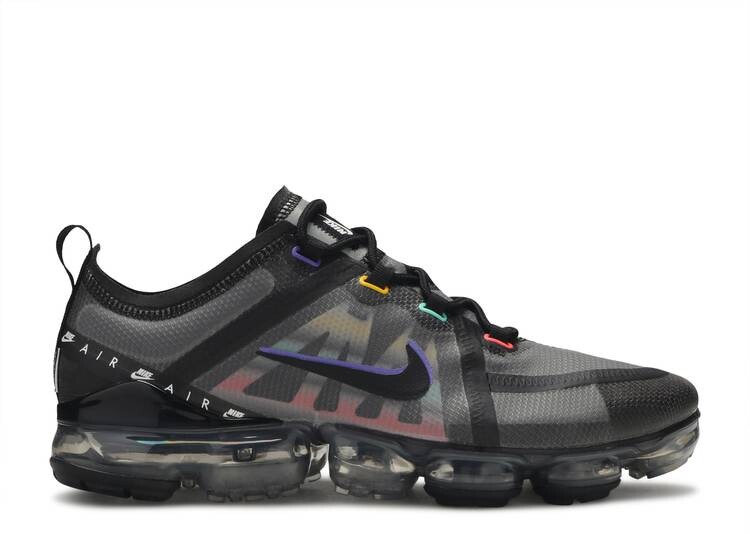 

Кроссовки Nike AIR VAPORMAX 2019 SE 'BLACK MULTI', черный, Черный;серый
