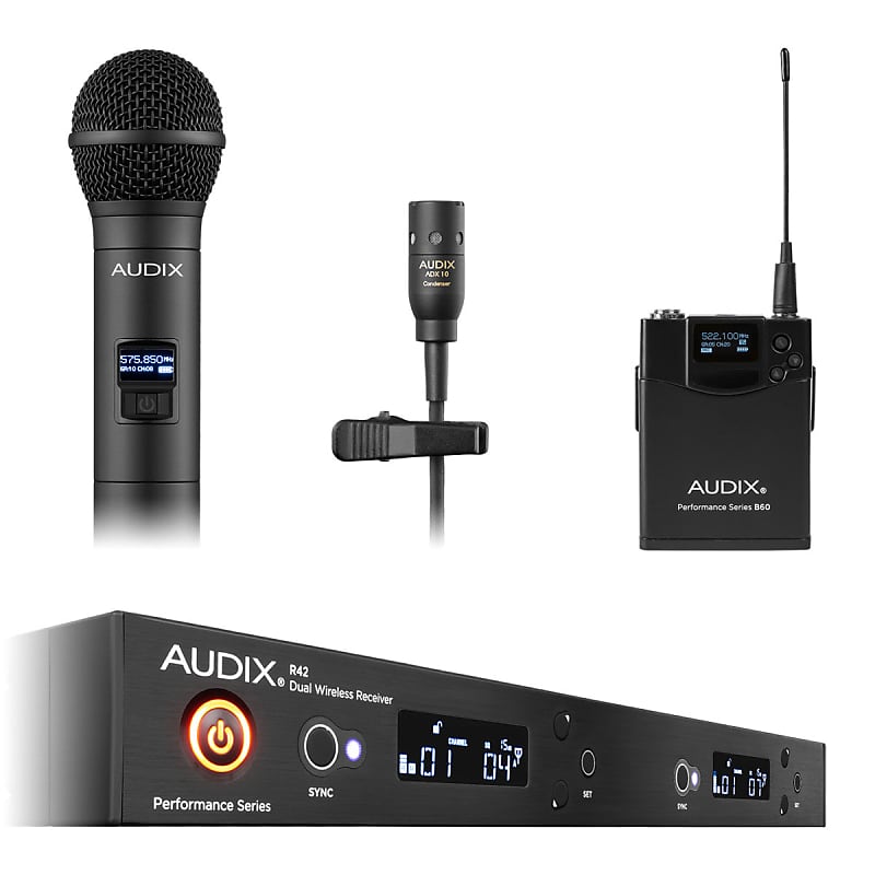 Беспроводная система Audix AP42 C210 Dual Handheld / Lavalier Wireless Microphone System (A Band, 522-554 MHz) цена и фото