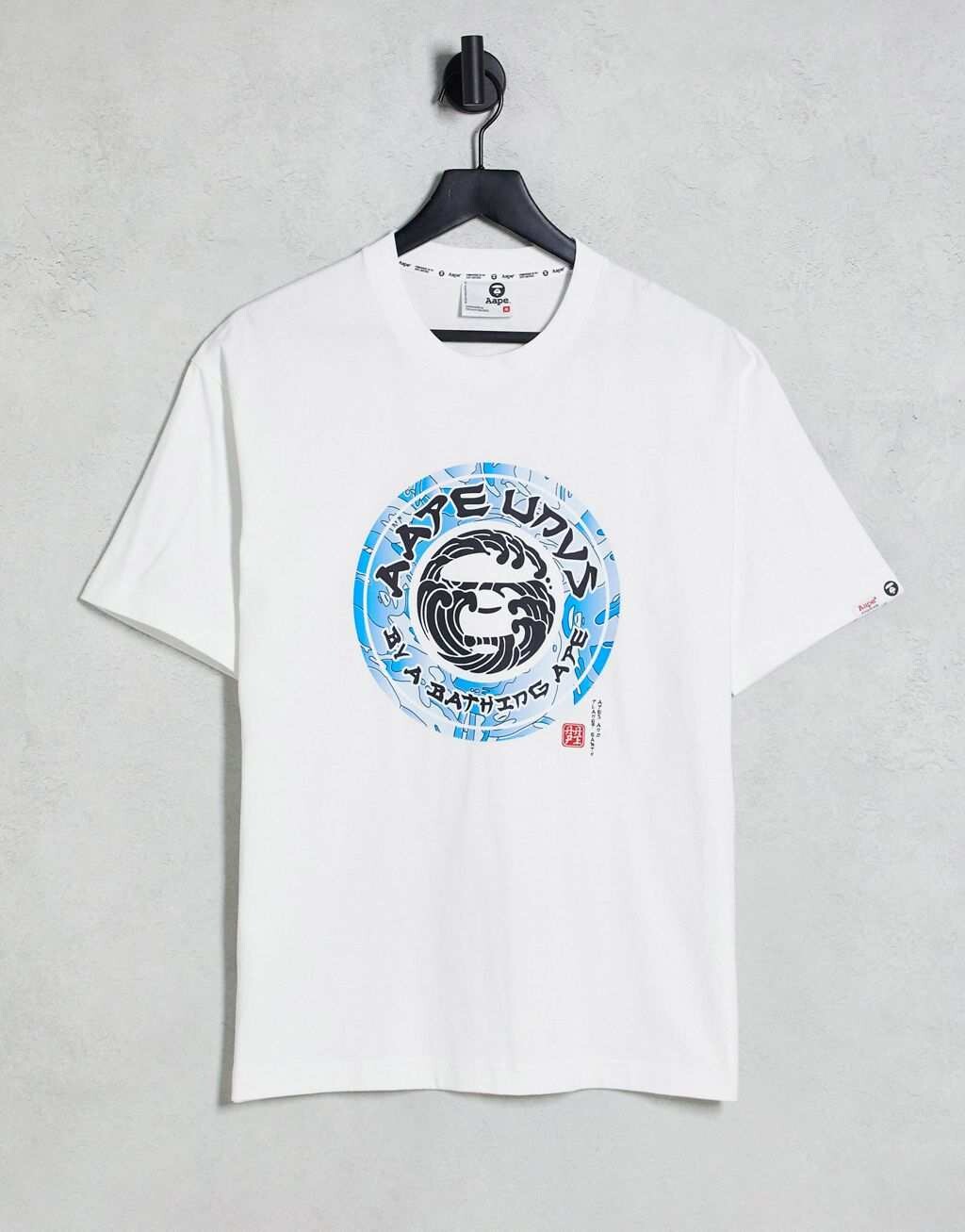 

Белая футболка Aape By A Bathing Ape japan