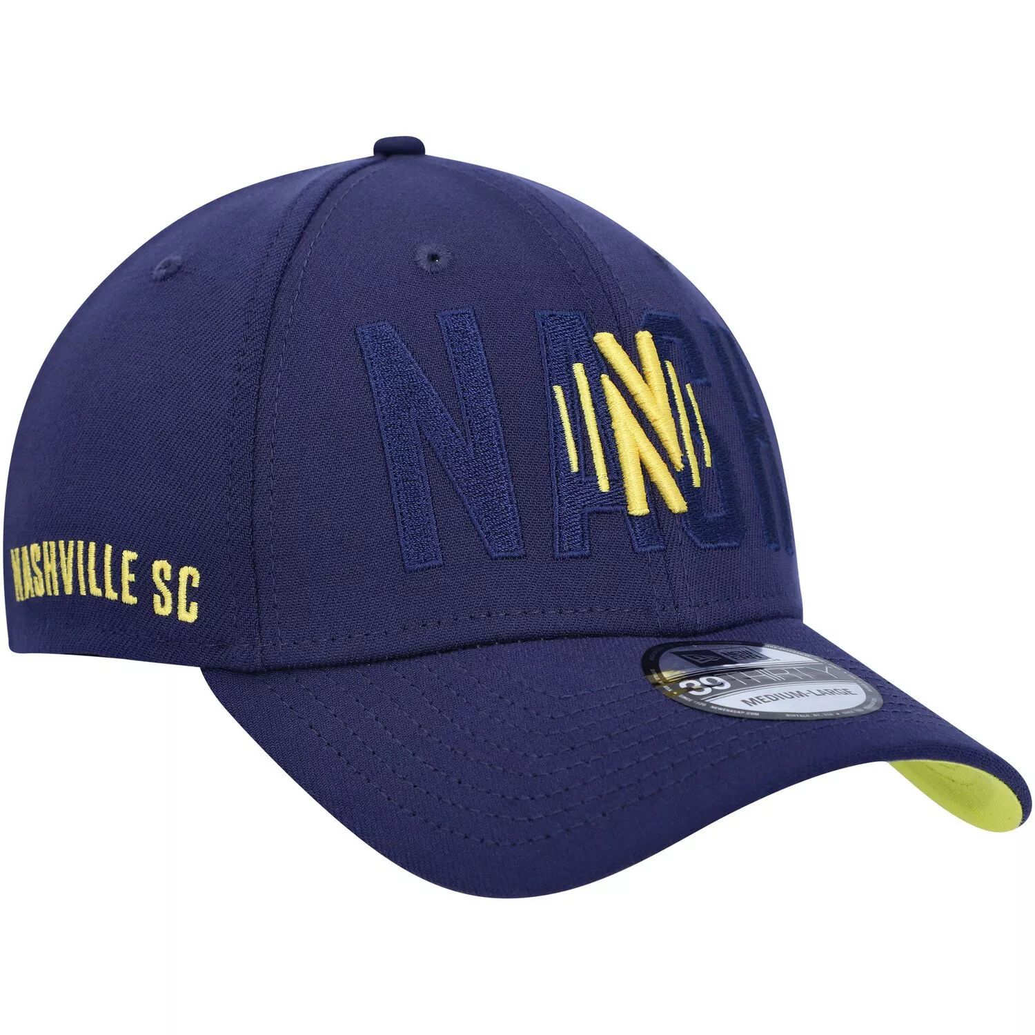 

Мужская кепка New Era Navy Nashville SC Kick Off 39THIRTY Flex Hat