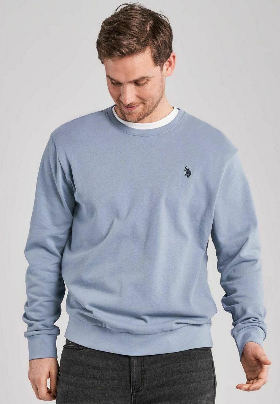 

Толстовка ADLER U.S. Polo Assn., цвет stonewash